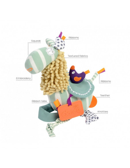 Lama puiut, jucarie interactiva cu activitati, Dolce,96005 Lama puiut, jucarie interactiva cu activitati, Dolce,96005