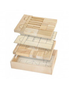 Set blocuri arhitecturalede construit, natur - 46 buc 2
