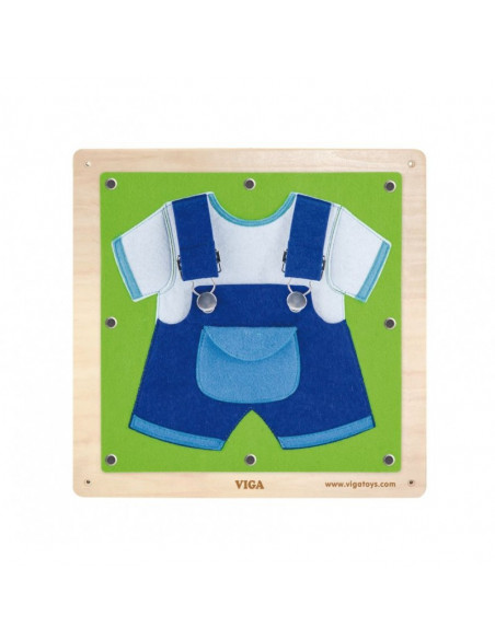 Set jucarii de perete - Incheie imbracamintea, Viga,51628 Set jucarii de perete - Incheie imbracamintea, Viga,51628