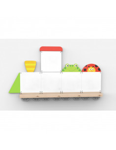 Set table de scris magnetice - Trenulet cu doua vagoane 2