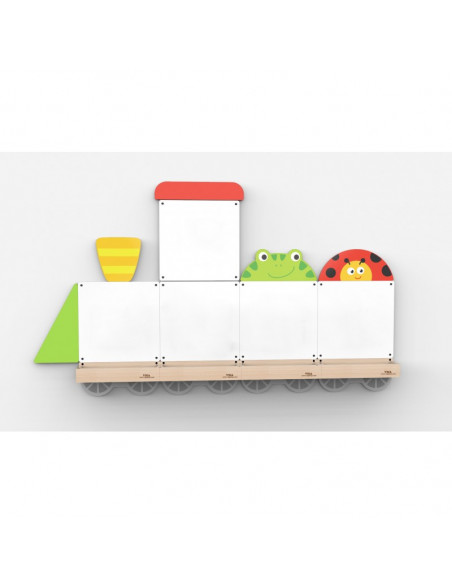 Set table de scris magnetice - Trenulet cu doua vagoane