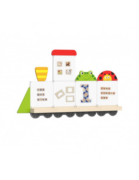 Set table de scris magnetice - Trenulet cu doua vagoane