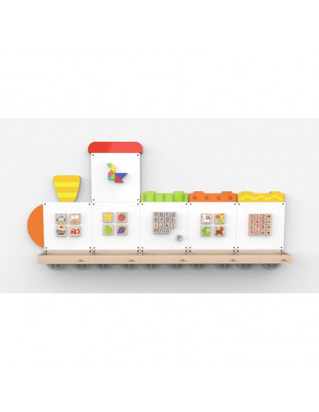 Set table de scris magnetice - Trenulet cu trei vagoane