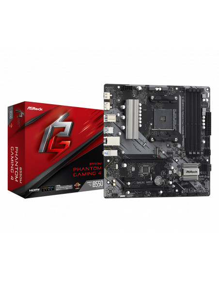 Placa de baza ASRock B550 Phantom Gaming 4, Socket AM4,B550M