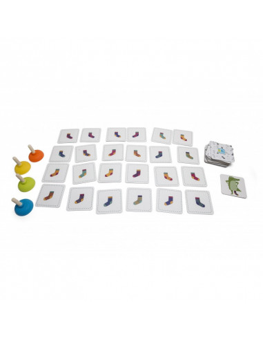 Joc de atentie Sosetele crocodilului, BS Toys,GA350