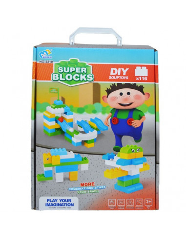 Cuburi Constructii Pentru Baieti, 116 Piese,23703