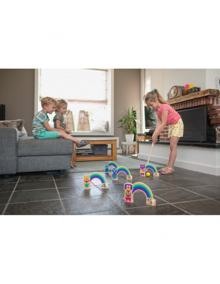 Joc de cricket Curcubeu, BS Toys,GA383