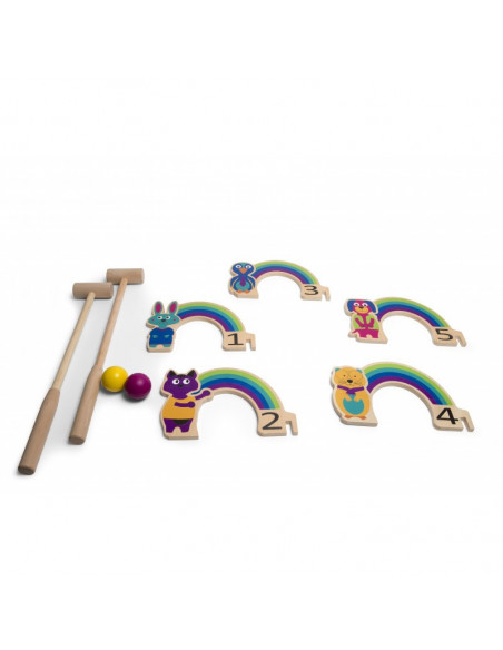 Joc de cricket Curcubeu, BS Toys,GA383