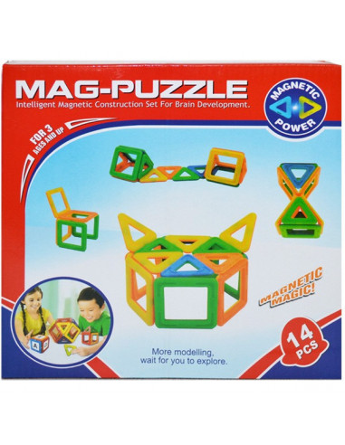 Joc Constructii Magnetic, 14 Piese,14830