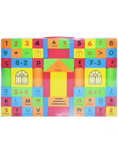 Cuburi Constructii Eva, 65 Piese,24087