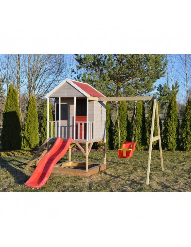 Casuta de gradina Summer Adventure House cu platforma cu loc Casuta de gradina Summer Adventure House cu platforma cu loc