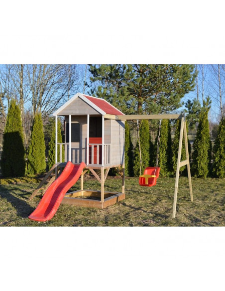 Casuta de gradina Summer Adventure House cu platforma cu loc Casuta de gradina Summer Adventure House cu platforma cu loc