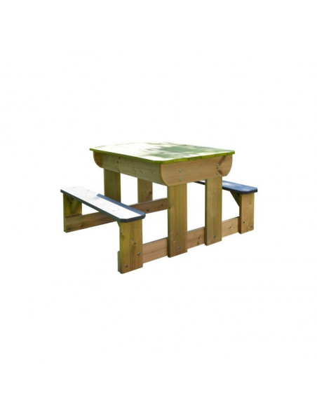 Masa de picnic senzoriala T2 Deluxe cu bancute si loc pentru Masa de picnic senzoriala T2 Deluxe cu bancute si loc pentru