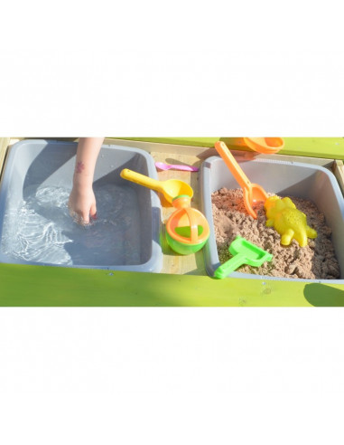 Masa de picnic senzoriala T2 Deluxe cu bancute si loc pentru Masa de picnic senzoriala T2 Deluxe cu bancute si loc pentru