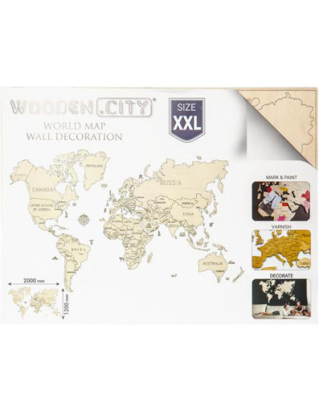 Harta lumii puzzle 3D de perete (XXL),WM505 Harta lumii puzzle 3D de perete (XXL),WM505