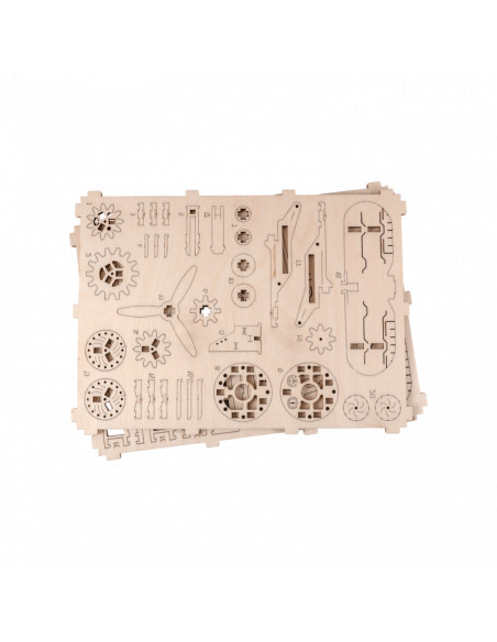 Puzzle 3D Avion - Kit model mecanic,WR304