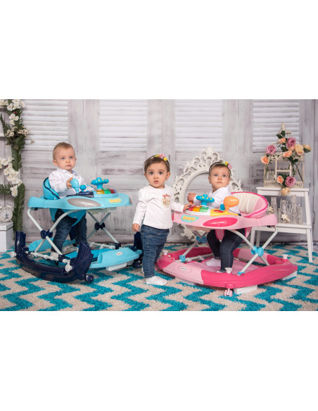 Premergator leagan W1224CE cu eurobaza, Pink,10120370002