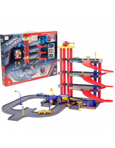 Set de Joaca 70 piese MalPlay Parcare cu 4 nivele, 3 Masinute