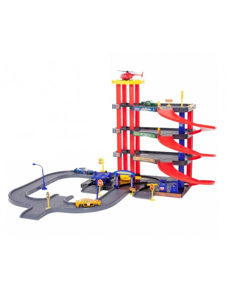 Set de Joaca 70 piese MalPlay Parcare cu 4 nivele, 3 Masinute