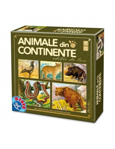Animale Din Continente Editia De Lux, Joc D-Toys,Uniq71767