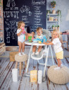 Scaun de masa Party, Blue Surf Leather,10100372144