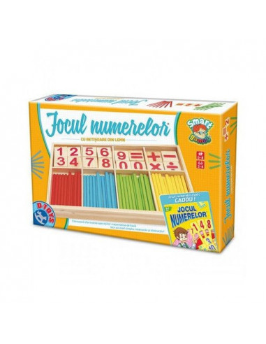 Jocul Numerelor Cu Piese Din Lemn D-Toys,Uniq71729