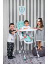 Scaun de masa Party, Blue Surf Leather,10100372144