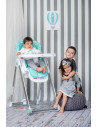 Scaun de masa Party, Blue Surf Leather,10100372144