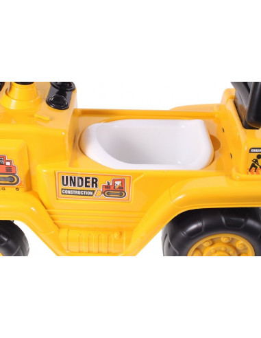 Jucarie interactiva Malplay Ride-On 2in1 Excavator si Olita cu