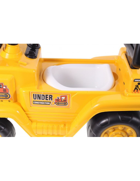 Jucarie interactiva Malplay Ride-On 2in1 Excavator si Olita cu