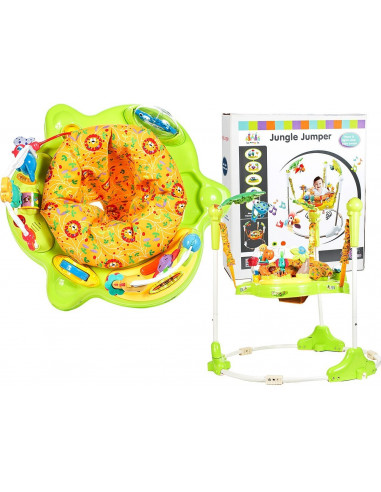 Jumper cu activitati Baby Malplay Padurea tropicala cu