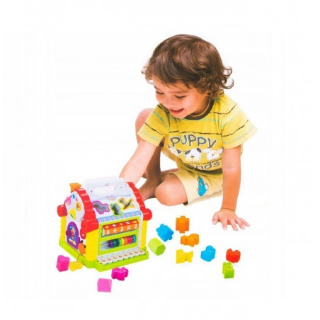 Jucarie interactiva MalPlay Casuta sortator cu pian si forme