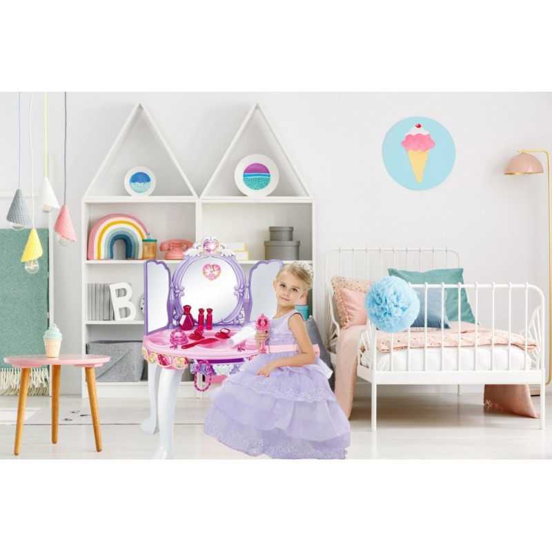 Masuta de infrumusetare MalPlay Lila - Roz cu MP3, oglinda