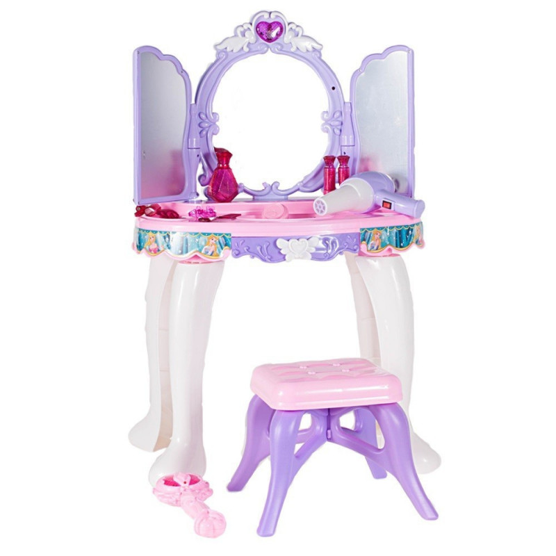 Masuta de infrumusetare MalPlay Lila - Roz cu MP3, oglinda