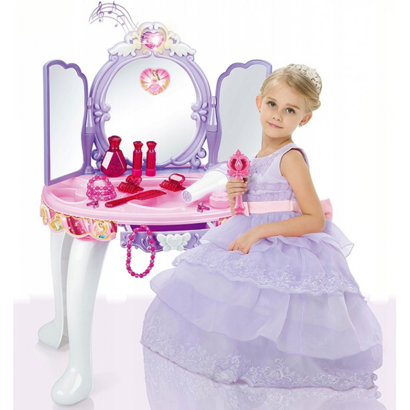 Masuta de infrumusetare MalPlay Lila - Roz cu MP3, oglinda