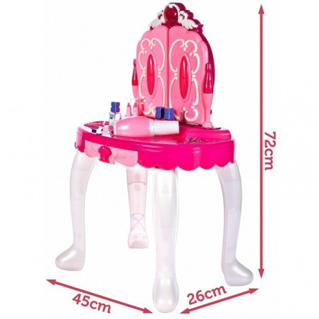 Masuta de infrumusetare MalPlay Glamor Mirror cu sunete si