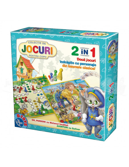 Joc 2 In 1 - Joc Oh, Pardon Cu Motanul Incaltat Si Joc Aventuri