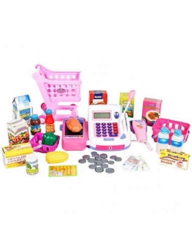 Set de joaca Malplay Casa de marcat si carucior de cumparaturi