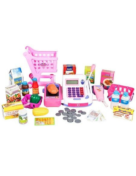 Set de joaca Malplay Casa de marcat si carucior de cumparaturi