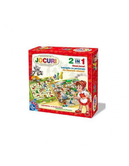 Joc 2 In 1 - Joc Labirintul Cu Scufita Rosie Si Joc Peripetii Joc 2 In 1 - Joc Labirintul Cu Scufita Rosie Si Joc Peripetii