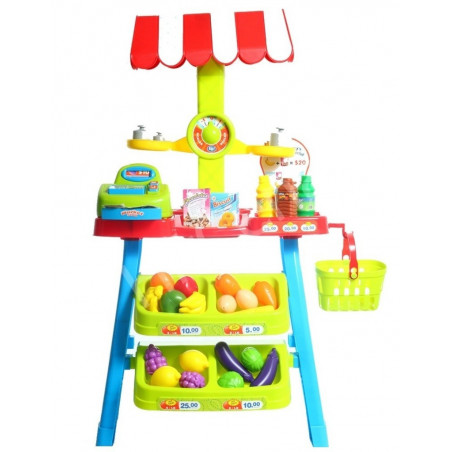 Magazin pentru copii Malplay SuperMarket cu 30 de Accesorii