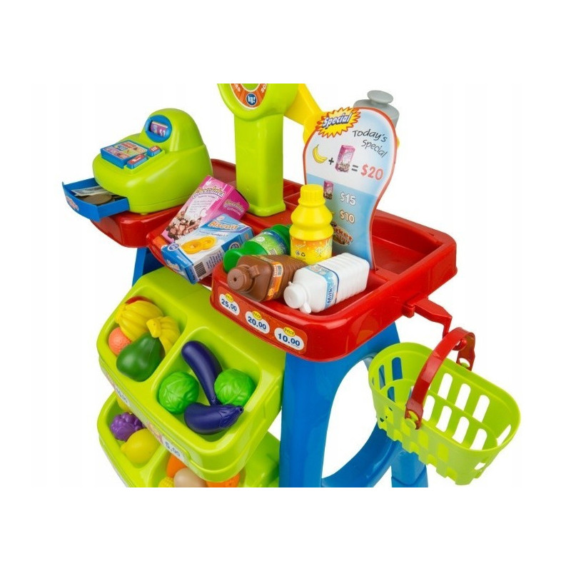 Magazin pentru copii Malplay SuperMarket cu 30 de Accesorii