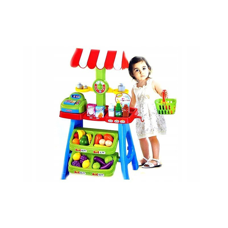 Magazin pentru copii Malplay SuperMarket cu 30 de Accesorii