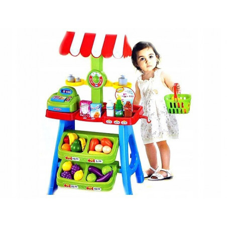 Magazin pentru copii Malplay SuperMarket cu 30 de Accesorii