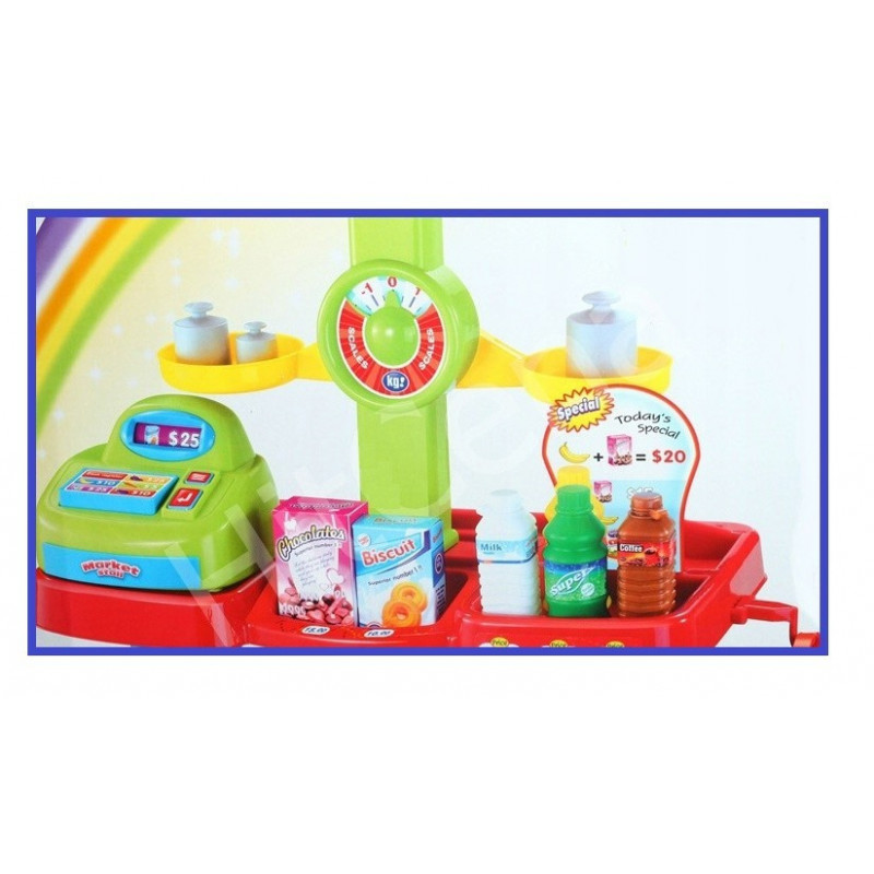 Magazin pentru copii Malplay SuperMarket cu 30 de Accesorii