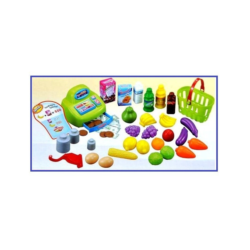 Magazin pentru copii Malplay SuperMarket cu 30 de Accesorii