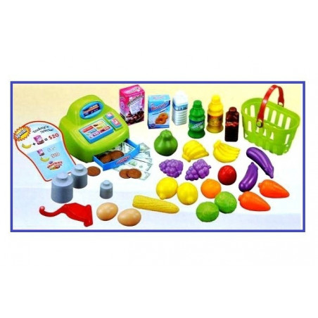 Magazin pentru copii Malplay SuperMarket cu 30 de Accesorii