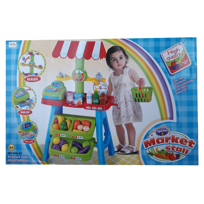Magazin pentru copii Malplay SuperMarket cu 30 de Accesorii