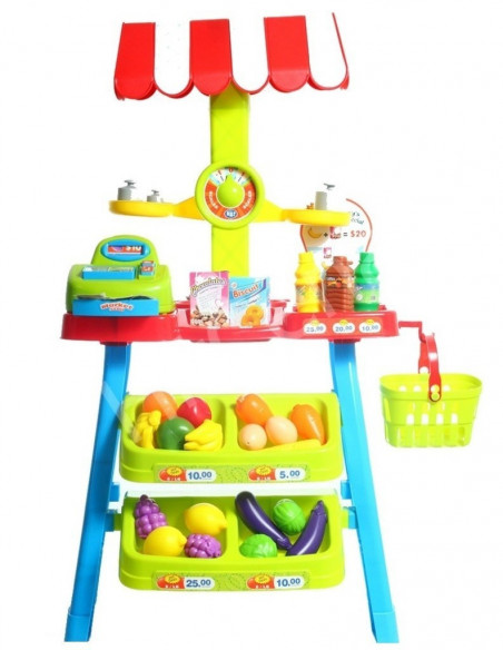 Magazin pentru copii Malplay SuperMarket cu 30 de Accesorii