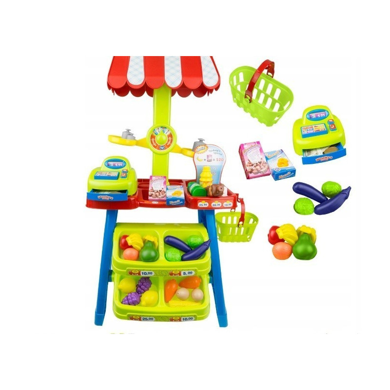 Magazin pentru copii Malplay SuperMarket cu 30 de Accesorii
